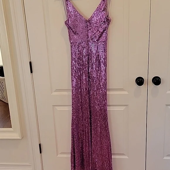 Dress the Population Purple Sequin Maxi Dress - Picture 7 of 7